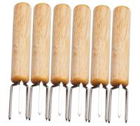 PRETYZOOM Ensemble D'ustensiles De Barbecue Pour En Plein Air Fourchettes À Maïs Brochettes Réutilisables Supports À Maïs