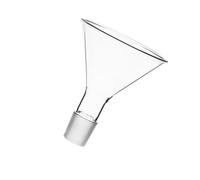 PRETYZOOM Entonnoir Verre Résistant Température pour Précis de Liquides Laboratoire Entonnoir à Remplissage Triangulaire pour Fioles et Verrerie de Chimie