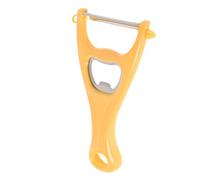 PRETYZOOM Éplucheur De Peau Éplucheur De Légumes Avec Extracteur De Capuchon Bouteille D'huile De Cuir Chevelu Éplucheur De Cuisine Éplucheur De Légumes Multifonction Yellow Acier Inoxydable