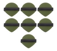 PRETYZOOM Éponges à Maquillage Double Face 7 Pièces Taille Moyenne Non Latex Vert Matcha Pour Poudre Sèche Et Humide Pour Bébés Usage Cosmétique Quotidien