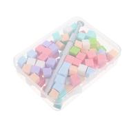 PRETYZOOM Éponges à Ongles 1 CM 100 Pièces Kit avec Stylo Pince Métallique pour Nail Art Dégradé Manucure Maison Outil Polyvalent Éponge Douce sans Peluche Usage Maquillage et Gel