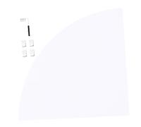 PRETYZOOM Étagère Murale en Bois Et Plastique 28 Cm Blanche Étagère Dangle Triangulaire en Forme Déventail Support De Rangement pour La Maison