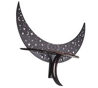 PRETYZOOM Étagère Murale Forme de Lune pour Affichage de Bougies et Cristaux Décoration Bohémienne pour Salon et Chambre Support pour Objets Décoratifs et Petits