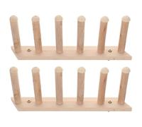 PRETYZOOM Étagère Murale pour Chat en Bois Beige 2pcs Design Multi-Niveaux, Augmente la Friction, Permet aux Chatons de Se Sentir en Sécurité, Maison