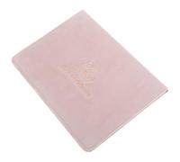 PRETYZOOM Étui de Certificat de Naissance Texture Délicate en Similicuir Rose Protecteur Pratique et Élégant Insert Pages Selon Besoin, Rangement Sécurisé de Documents pour Bébé