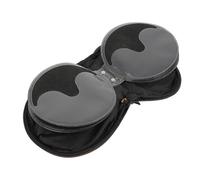 PRETYZOOM Étui de Rangement pour CD Brodé, Grosse Capacité, Utilisation Automobile et Domestique, Beige, Pochette de Transport pour Voyages et Collections à Domicile