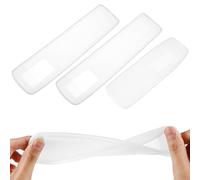 PRETYZOOM Étui de Transparent en Silicone 3 Pièces, Boutons, Remplacement Facile des Piles pour Télécommande TV et Climatiseur