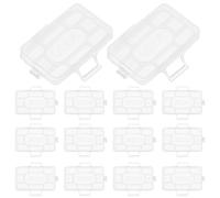 PRETYZOOM Étui Porte-étiquette Lot de 100 Pièces pour Câble en Plastique Blanc Solide et Facile à Remplacer, pour Organiser Câbles Électriques Bureau