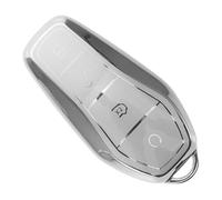 PRETYZOOM Étui pour Clé de Voiture Compatible avec Strass Blancs, Coque de Protection Rigide pour Télécommande, Housse Anti-rayures et Ajustement Précis, Accessoire Automobile Élégant