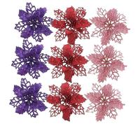PRETYZOOM Évider Une Fleur De Noël Décor De Fleurs Artificielles Décorations Nautiques pour L'extérieur Artisanat De La Nativité Fausses Fleurs Évidées Fleur Décorative
