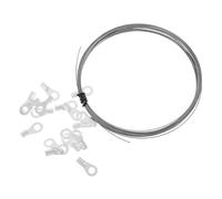 PRETYZOOM Fil de Thermoscellage Rond en Nickel-chrome 5 Mètres, Élément Chauffant pour Machine de Thermoscellage, Emballage Alimentaire Hermétique et Applications Polyvalentes