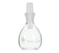 PRETYZOOM Flacon de Densité en Verre 25ml avec Bouchon, Mesure Précise Gravité Spécifique, pour Laboratoire et Essais de Réactifs