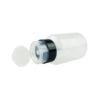 PRETYZOOM Flacon Pompe Lockable pour Dissolvant Ongles et Démaquillant Distributeur Plastique Pression Anti-fuite Pratique et Hygiénique pour Voyage et Usage Quotidien