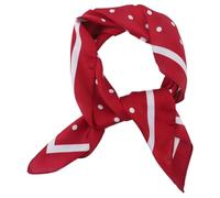 PRETYZOOM Foulard en Mousseline de Soie à Pois Foulard Carré de Soie Foulard Foulard de Plage Bandana Foulard en Satin Foulards de Cheveux Rouge