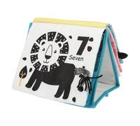 PRETYZOOM Garçon Fille à Thème Animal Éveil Éducatif avec Miroir Résistant Déchirure Tactile pour Nourrissons et Tout-petits Apprentissage Précoce et Interaction Parent-garçon Fille