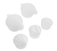 PRETYZOOM Gobelets en Silicone 2 à 7 Compartiments Lot de 5 pour Peinture Résine Flexibilité et Restauration Rapide pour Création Peinture Fluide