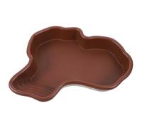 PRETYZOOM Grand Offrant et Un Confortable Favorisant Bac à Eau en Abs Design Décoratif Le -Reptiles pour Tortues Leur Habitat