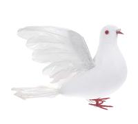 PRETYZOOM Grand Pigeon Décoratif Faux Modèle De Paix pour La Décoration Dévénements De Mariage À Domicile Réaliste