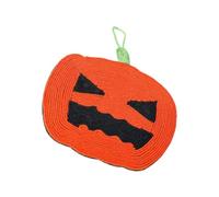 PRETYZOOM Griffoir pour Chat en Sisal Forme Citrouille Orange, Tapis à Griffer pour Chaton, Protège Meubles et Décoration pour Maison Halloween