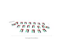 PRETYZOOM Guirlande Ficelle de Drapeaux Palestiniens en Polyester Léger Décoration pour Boutique ou Jardin, pour Fêtes et Événements