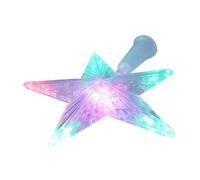 PRETYZOOM Guirlande Lumineuse Étoile Décoration Sapin de Noël Accessoire de Fête Plastique Blanc Étoile à Branches Lumineuse Suspendue Arbre ou Mur 1 Pièce