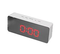 PRETYZOOM Horloge LED Réveil Multifonction Radio-réveil USB Numérique avec Affichage LED Grand Écran Et Fonction Snooze Sleep