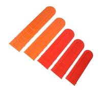 PRETYZOOM Housse de Guide-chaîne de Tronçonneuse pour Barres de 12 à 20 Pouces 5 Pièces en Plastique Rouge Résistante aux Intempéries Protection pour Outils de Jardin Couleur Aléatoire