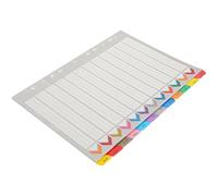 PRETYZOOM Intercalaires Détachables pour Indexation et Organisation pour Classeur A4 en Papier Coloré, 12 Feuilles avec Onglets lors de Présentations ou Recherches