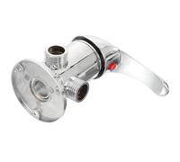 PRETYZOOM Inverseur 3 Voies en Alliage Argenté, Réglage du Volume D'eau et Fatigue Musculaire, Accessoire Simple et Élégant pour Salle de Bain