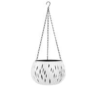 PRETYZOOM JardinièRe Suspendue Panier De Fleurs en Plastique Pot Suspendu pour Plantes IntéRieures Et ExtéRieures avec Crochet 26.38X10.04X10.04 Pouces IdéAl pour OrchidéEs Lys De Paix DéCor