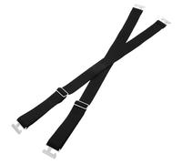PRETYZOOM Jarretière Antidérapante pour Femmes, Porte-jarretelles Noir en Polyester et Métal, Réglable, Confortable, Style Gothique, pour Spectacles et Mariages