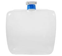 PRETYZOOM Jerrican d'eau Portable Pliable 15 L en PE PP pour Camping | Robinet et Poignée Intégrée, Grosse Ouverture, Débit Maîtrisé, pour Eau Potable ou Salée