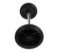 PRETYZOOM Jeu De Roues De Poubelle En Plastique Blanc De 55 Cm, Lot De 2 Set De Petites Roulettes Mobiles De Rechange Pour Conteneurs Extérieurs Et Outils De Réparation De Poubelles