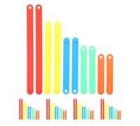 PRETYZOOM Jeu Pédagogique Montessori 50 Pièces Outil D'apprentissage des Angles pour Élèves, Matériel Mathématique Coloré 10 Règles à Clipser, pour t Activités Scolaires