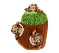 PRETYZOOM Jouets en Peluche Santé Dentaire Lot de 4 Forme Animale pour Chien et Divertissement Interactif Couineur pour Activité Cache-Cache