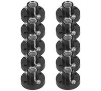 PRETYZOOM Kit 10 Douilles Porte-Ampoules E10 en Plastique Noir, Supports Compacts pour Petites Ampoules, Fixation Stable pour Projets d'Éclairage et Expérimentations