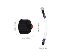 PRETYZOOM Kit Bouchon de Remplissage Noir en Pvc Résistant Haute Température avec Durite à Essence pour Réservoir de Carburant, Installation Rapide pour Sports Mécaniques