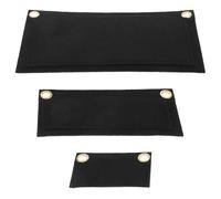 PRETYZOOM Kit de 3 Inserts en Feutre pour Pochette Noire, Organisateur Polyvalent Œillets, Protège la Qualité du Paquet à Main, pour Transformation de Clutch