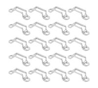 PRETYZOOM Kit de Fixation Semi-ouvert en Acier Inoxydable 50 Pièces Vis, Attache Invisible pour Meubles, Fiable et Facile à Retirer, pour Assemblage de Meubles et Armoires