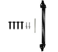 PRETYZOOM Kit de Portail de Clôture Ferme-porte Automatique en Acier Carbone, Ressort de Porte Extérieur pour Portillon Bois, Réglage de Tension Résistance, pour Terrasse