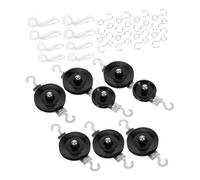 PRETYZOOM Kit de Poulies pour Levage avec Crochet Simple et Double Ensemble Expérimentation Scientifique pour Apprentissage Physique Classe Montage Rapide
