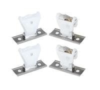 PRETYZOOM Kit de Remplacement de Serrure Bambou pour Stores Romains Blanc | Plastique Pom et Fer, pour Store de Fenêtre Domestique, Design Raffiné et Fonction de Fixation