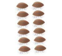 PRETYZOOM Kit de Remplacement des Paupières en Silicone Lisses et Amovibles pour Pratique D'extensions de Cils 6 Paires pour Entraînement Maquillage