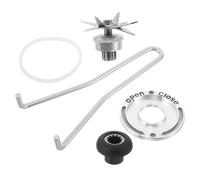 PRETYZOOM Lame de Broyeur 8 Lames Inox pour Mixeur 2L Accessoire Clé Douille D’Entraînement Compatible Machine à Lait de Soja Outil Détachement Bol Mélangeur Pièces de Rechange la