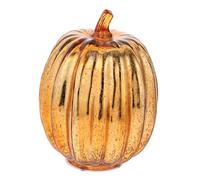 PRETYZOOM Lampe Citrouille LED Décorative Halloween Verre sans Pile Lumière Ambiance Fête Intérieur Extérieur