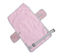 PRETYZOOM Lit de Voyage Avion Portable pour Tout-Petit, Rallonge de Siège | Tissu Rose, Sangles Réglables et Base Antidérapante, Structure Flexible, Soutien des Jambes, Usage Cabine