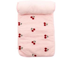 PRETYZOOM Lit pour Animaux de Compagnie en Nuage, Chaud, Antidérapant, Rose | Tissu Doux, Usage au Sol en Automne et Hiver, pour Petits Chiens Fauves, Design Chic