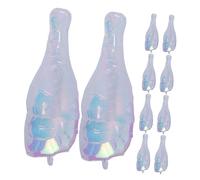 PRETYZOOM Lot De 10 Ballons Gonflables Pour Bouteille De Vin Pour Anniversaire Mariage Décoration Pour Garçons Fête Des Pères En Aluminium