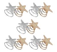 PRETYZOOM Lot de 10 Pinces à Cheveux Spirales D'étoile, Petites Agrafes pour Cheveux Fins, Coloris Or et Argenté, Accessoires Coiffure pour Femmes et Filles, Usage Quotidien et Fêtes