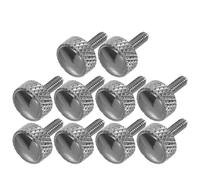 PRETYZOOM Lot de 10 Vis de Blocage M2 X 6 Mm en Métal Haute Résistance pour Pied à Coulisse, Vis Moletées à Tête Ronde Compatibles, Accessoires de Précision pour Outils Industriels,